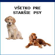 všetko pre staršie psy